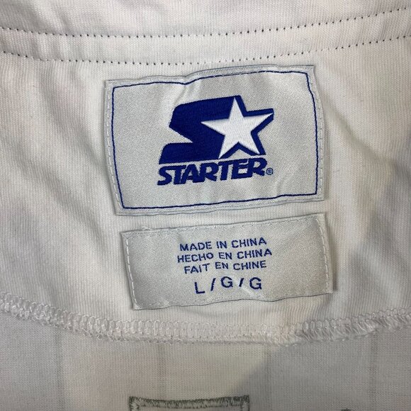 Starter Toronto Raptors Mens Jersey Large White Button Up Baseball Basketball - Picture 5 of 9